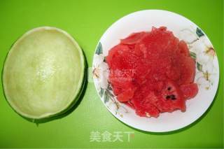 西瓜果冻的做法步骤：2