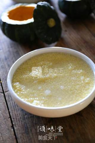 有机南瓜小米腊肉盅的做法步骤：2