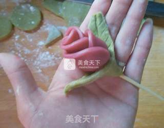 七夕玫瑰花饼干的做法步骤：15