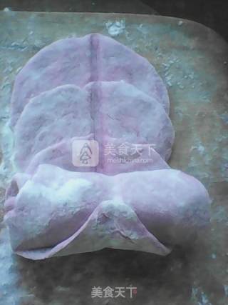 紫薯玫瑰馒头（情人节）的做法步骤：7