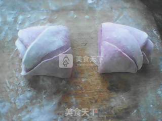 紫薯玫瑰馒头（情人节）的做法步骤：8