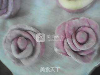 紫薯玫瑰馒头（情人节）的做法步骤：9