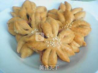五角花面包的做法步骤：14