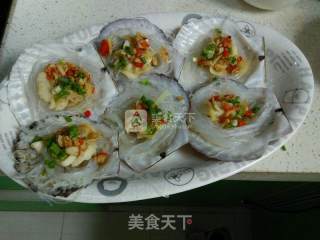 蒜蓉粉丝蒸扇贝的做法步骤：9