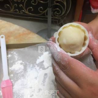 冰皮绿豆月饼的做法步骤：8