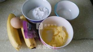 香蕉玛芬蛋糕的做法步骤：1