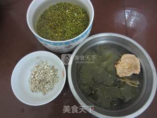夏日饮品—海带绿豆糖水的做法步骤：2