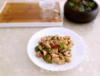辣炒鱿鱼卷的做法步骤：7