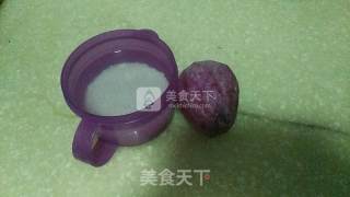 奶香紫薯米糊的做法步骤：1