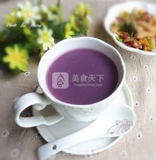 奶香紫薯米糊的做法步骤：5