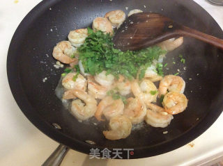 异国风情 —— 青柠香菜虾仁 （Cilantro Lime Shrimp）的做法步骤：9