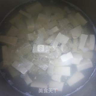 茼蒿豆腐的做法步骤：4