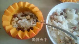 果味南瓜盅的做法步骤：7