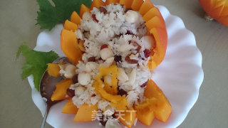 果味南瓜盅的做法步骤：12