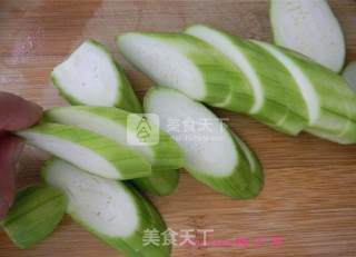 煎酿丝瓜盒的做法步骤：3
