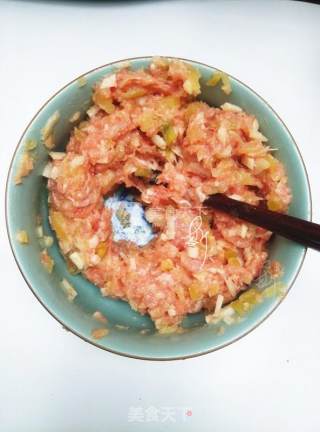 榨菜鲜肉锅贴的做法步骤：10