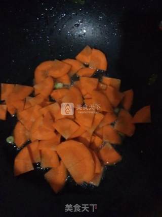 黄绿配~片炒丝瓜胡萝卜的做法步骤：3
