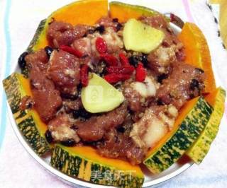 简单易做～豆豉南瓜蒸排骨的做法步骤：5