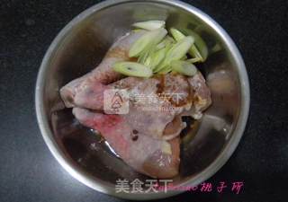 香辣豆豉蒸鸡腿的做法步骤：2