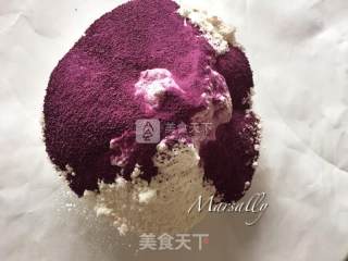 七夕玫瑰????馒头的做法步骤：2