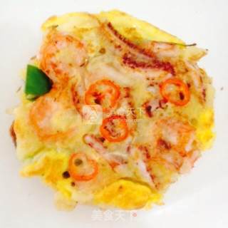 韩式海鲜葱饼的做法步骤：12