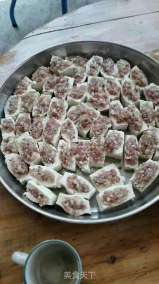 砂锅酿豆腐的做法步骤：1