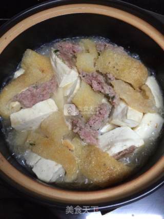 砂锅酿豆腐的做法步骤：5