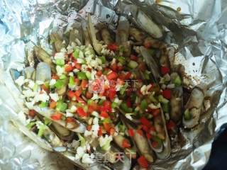 蒜香烤蛏子的做法步骤：9