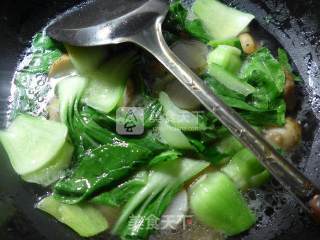 青菜煮芋艿子的做法步骤：9