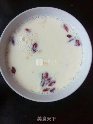鸡蛋牛奶燕麦羹的做法步骤：3