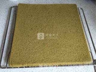 抹茶烫面戚风的做法步骤：19