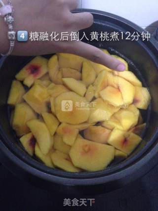 自制健康黄桃罐头的做法步骤：4