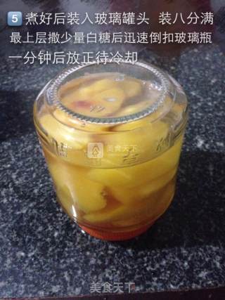 自制健康黄桃罐头的做法步骤：5