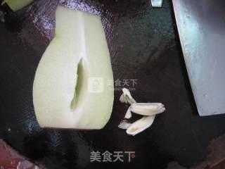 佛手瓜炒五花肉的做法步骤：3
