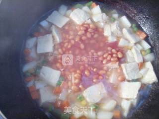 茄汁烧全豆的做法步骤：8