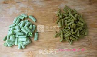 肉末双味豇豆的做法步骤：2