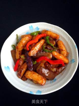 茄子爱年糕的做法步骤：7