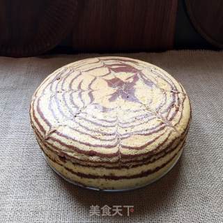 斑马纹戚风蛋糕的做法步骤：14