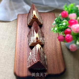 斑马纹戚风蛋糕的做法步骤：21