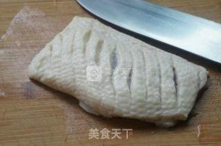 治部煮风味鸭胸肉的做法步骤：1