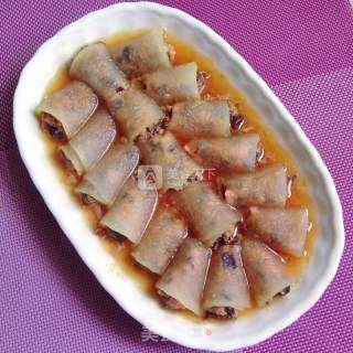 冬瓜肉卷的做法步骤：9