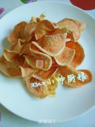 香脆地瓜片，自制地瓜片￣烤地瓜片的做法步骤：6