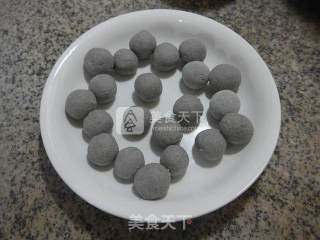 牛奶黑芝麻糊糯米圆的做法步骤：5