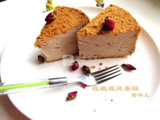 玫瑰戚风蛋糕的做法步骤：11