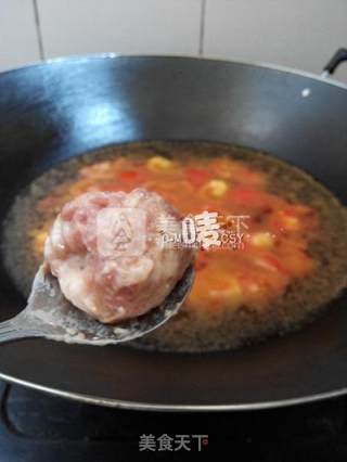 想吃番茄，再丢个肉丸进去【番茄肉丸汤】的做法步骤：7