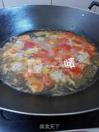 想吃番茄，再丢个肉丸进去【番茄肉丸汤】的做法步骤：8