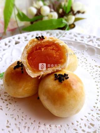 蛋黄酥的做法步骤：21
