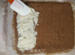 长颈鹿戚风蛋糕卷的做法步骤：21