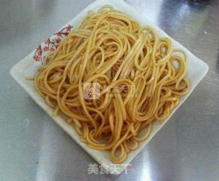 葱油干煸鸡丝拌面的做法步骤：10
