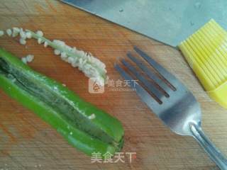 青椒酿肉的做法步骤：3